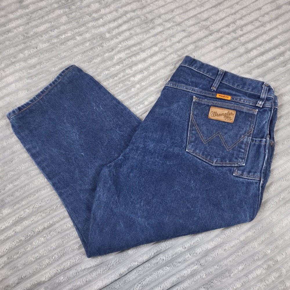 Wrangler Jeans men's 42x30 FR Flame Resistant HRC2 Denim workwear welder